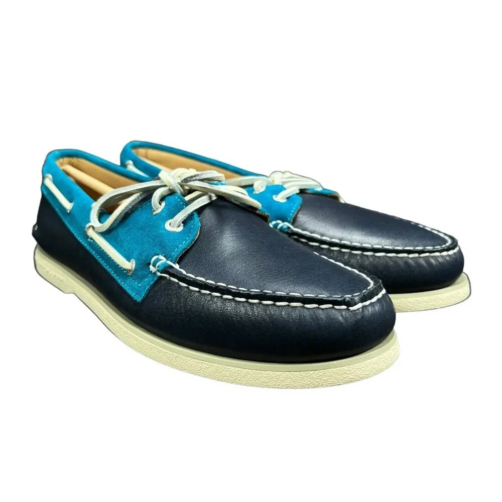 Sperry Gold Cup Authentic Original Nautical Navy Boat Shoes Men's Sizes 10.5-11